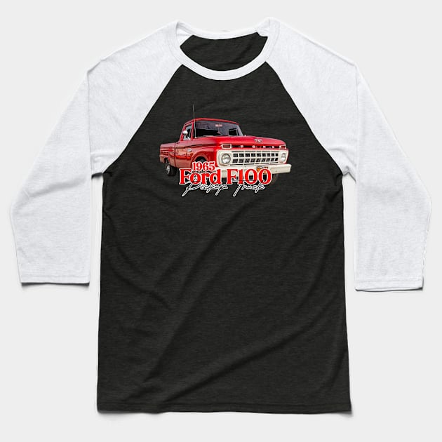 1965 Ford F100 Pickup Truck Baseball T-Shirt by Gestalt Imagery